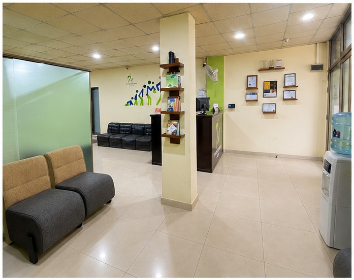 Interior and waiting area of The Physiotherapy Clinic