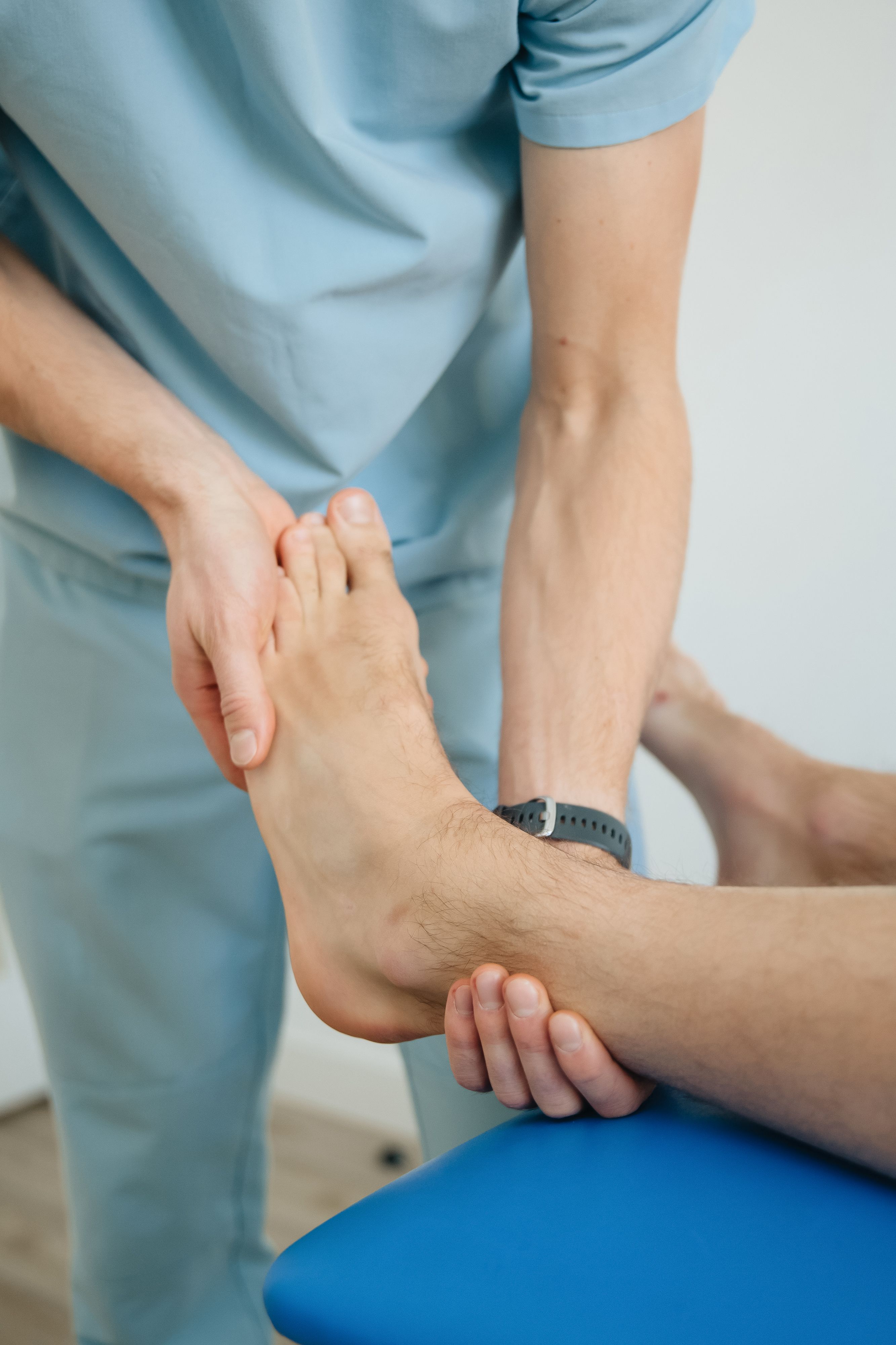 Ankle and foot physiotherapy rehabilitation